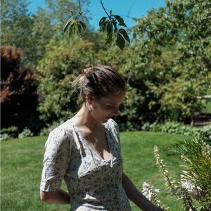 H&M Purple Floral Midi Dress